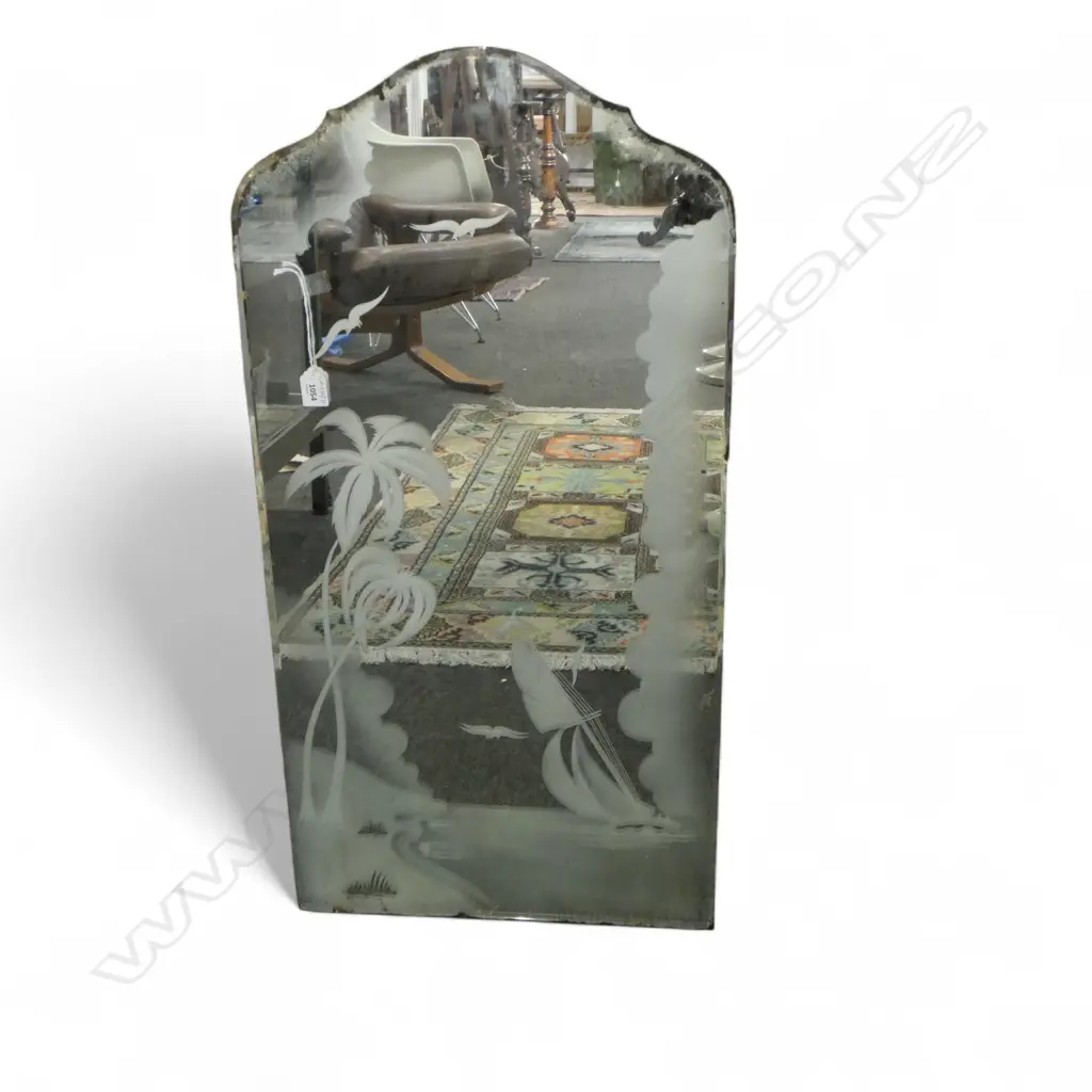 RETRO FROSTED MIRROR 910x455mm Image 1++