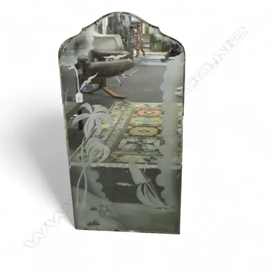 RETRO FROSTED MIRROR 910x455mm