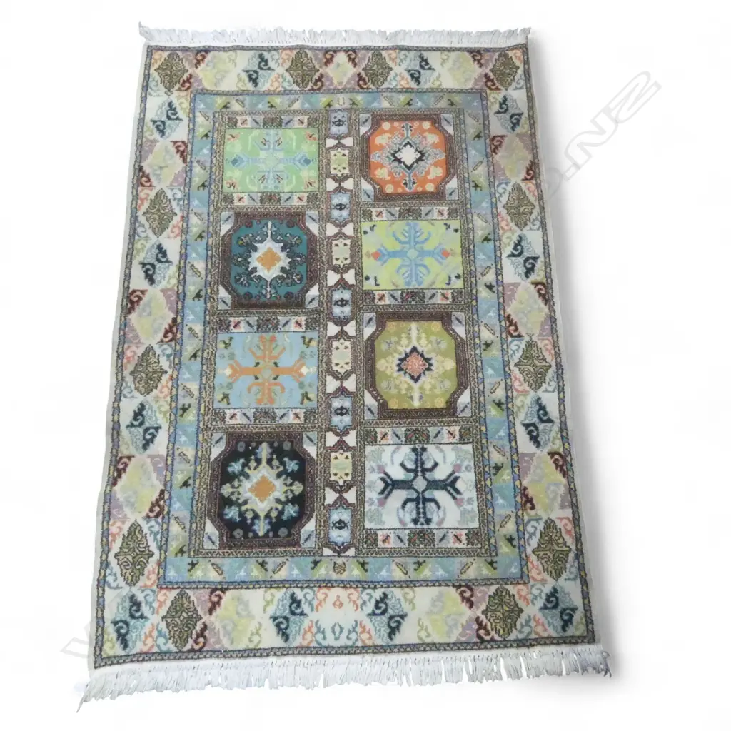 HAND KNOTTED WOOL PILE RUG 1850x1260mm Image 1++