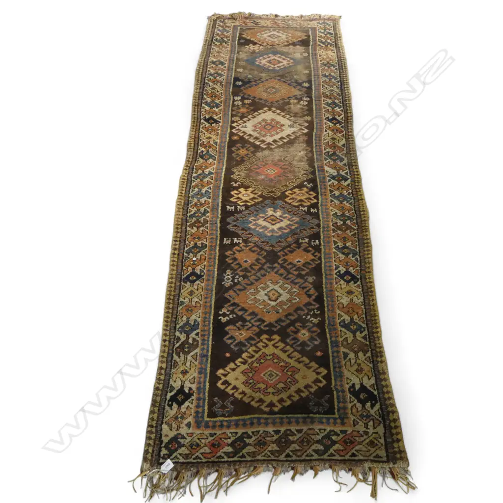ALL WOOL RUNNER, SOME WEAR 2500x780mm Image 1++
