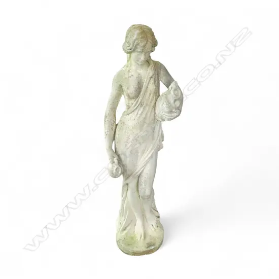 A TALL CONCRETE FIGURE THE WATERGIRL 1280 mm (H)