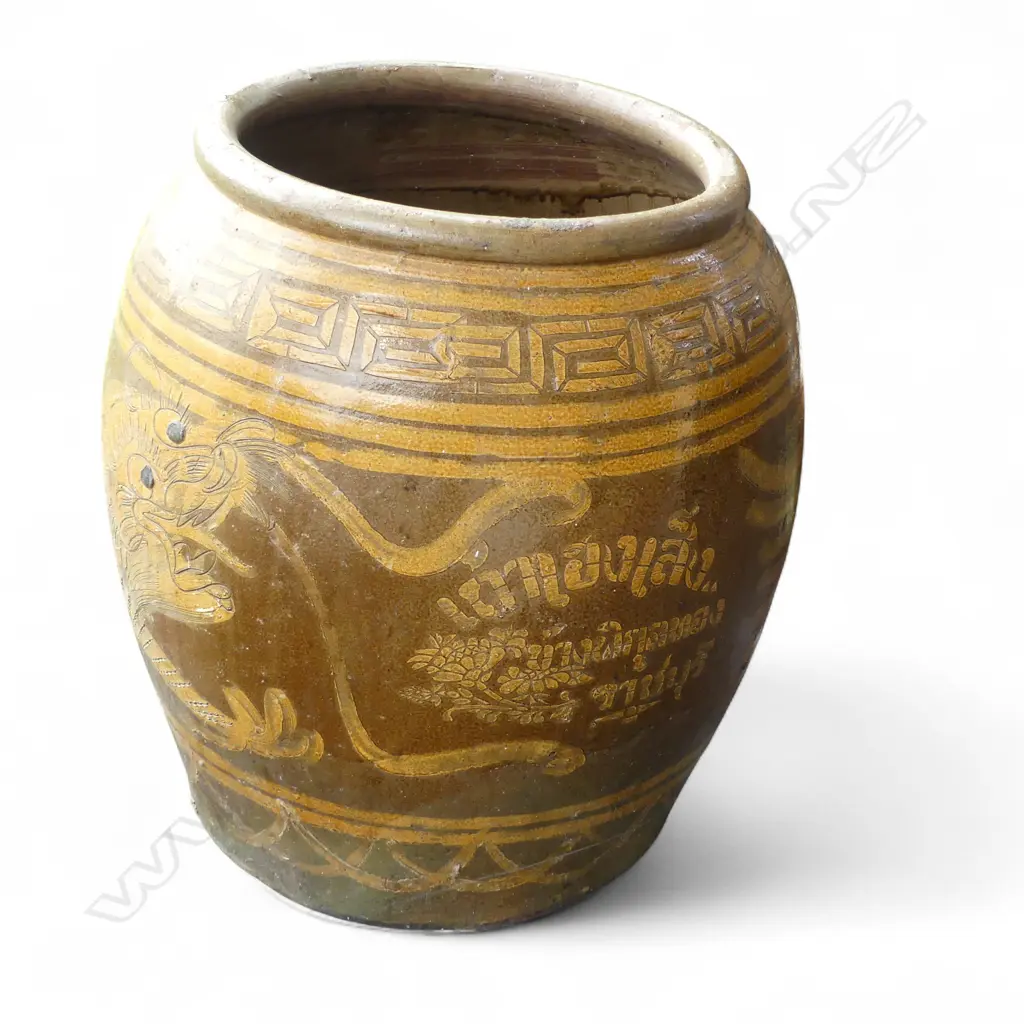 PR VERY LARGE OLD CHINESE DRAGON POTS. H.700mm. Dia.670mm. Image 1++