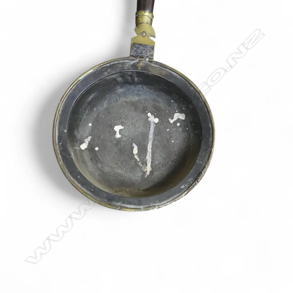 VICTORIAN BED WARMING PAN NO LID + BRASS SKIMMER Image 1++