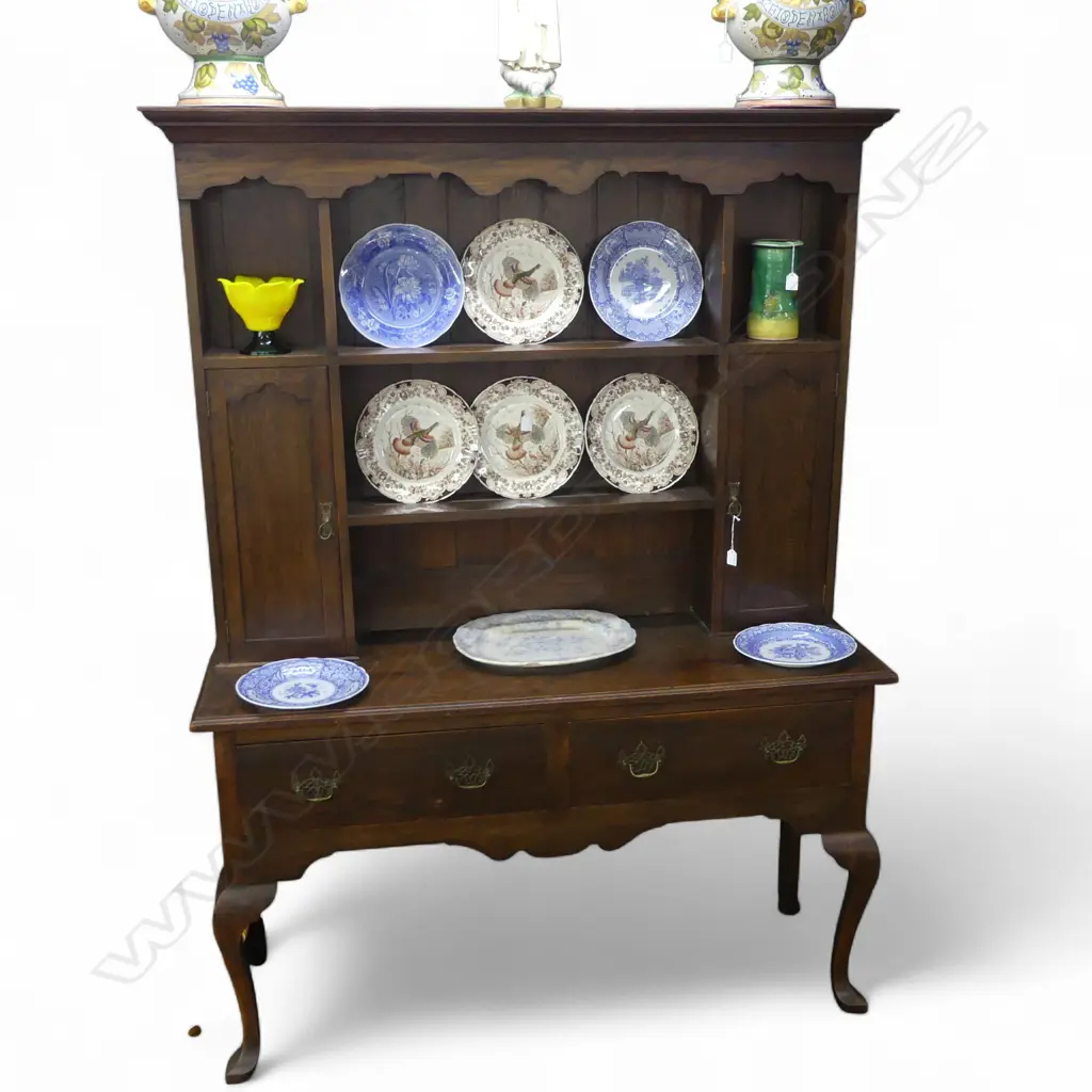 c.1920 OAK WELSH DRESSER in the Georgian style. 1450 x 480 x 1985mm Image 1++