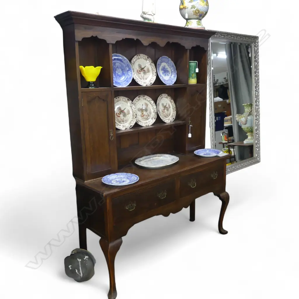 c.1920 OAK WELSH DRESSER in the Georgian style. 1450 x 480 x 1985mm Image 1++