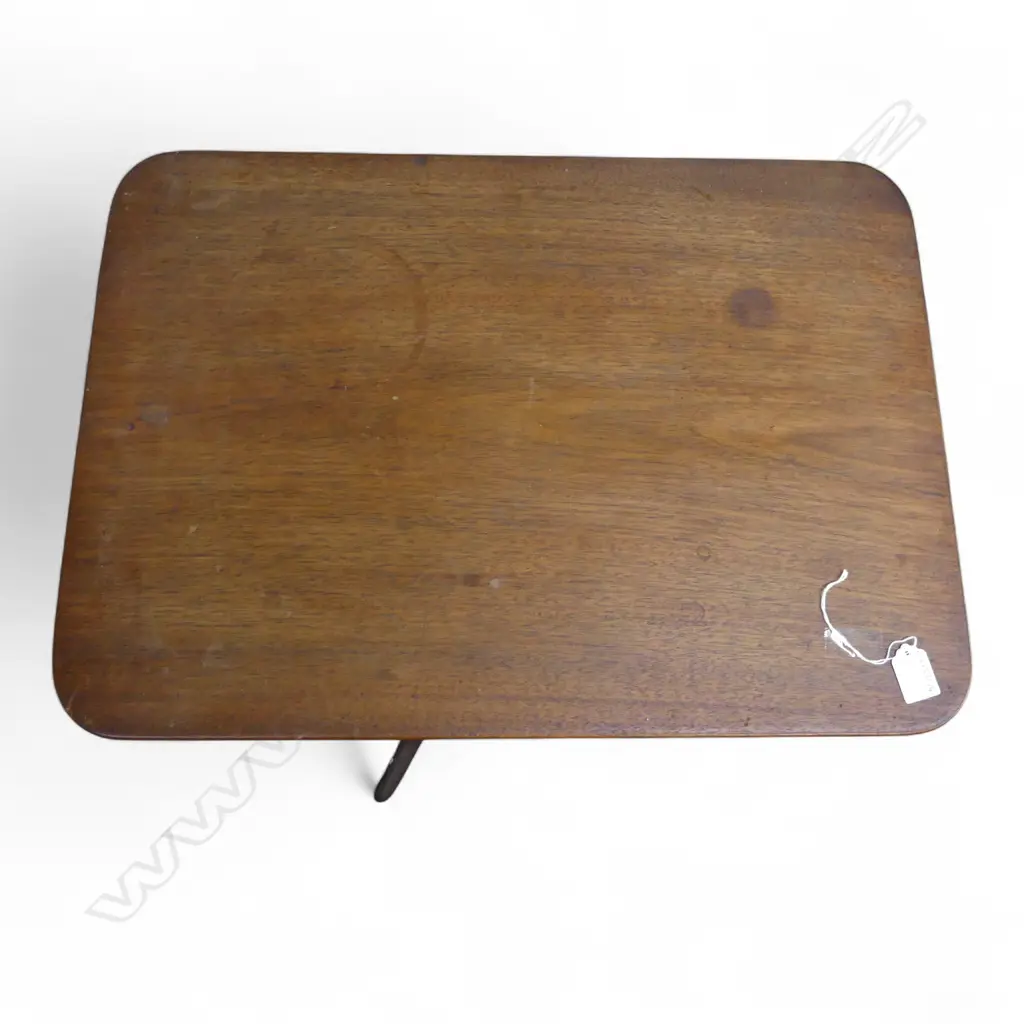 20thC OAK GEORGIAN STYLE TILT TOP WINE TABLE Image 1++