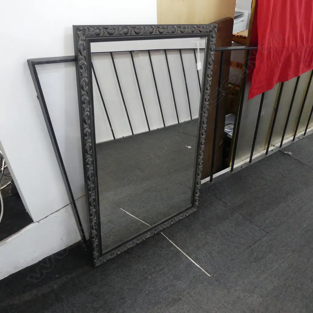 DECORATIVE WOOD FRAMED MIRROR 700 x 1010mm Image 1++