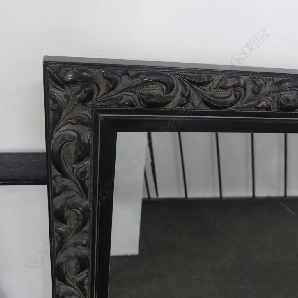 DECORATIVE WOOD FRAMED MIRROR 700 x 1010mm Image 1++
