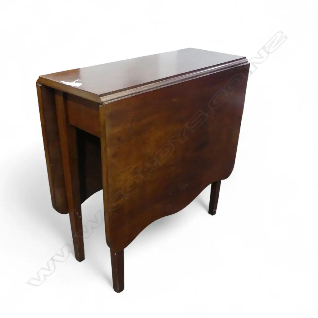 ANTIQUE MAHOGANY DROP SIDE TABLE 700x300x700mm Image 1++