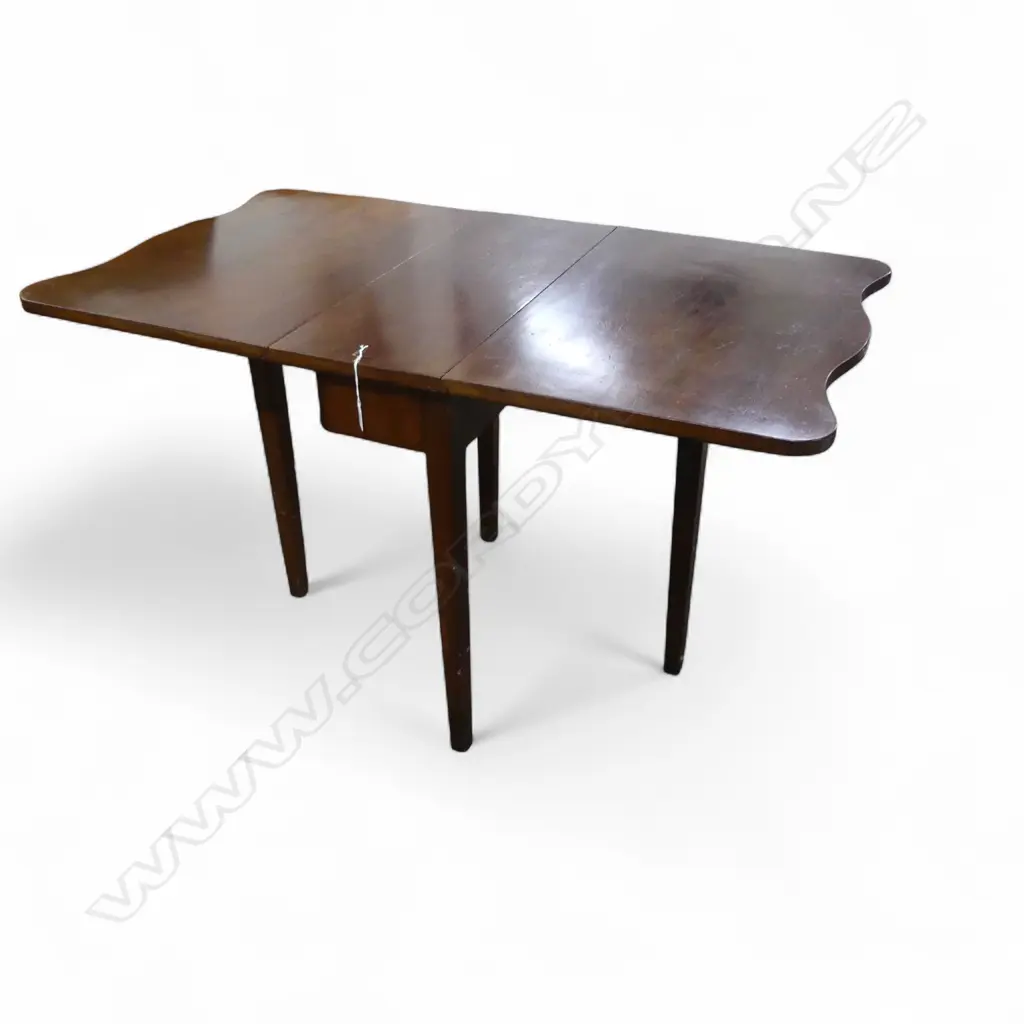 ANTIQUE MAHOGANY DROP SIDE TABLE 700x300x700mm Image 1++