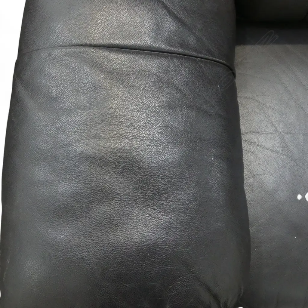 BROWN LEATHER 2 SEATER SOFA W.1700mm Image 1++