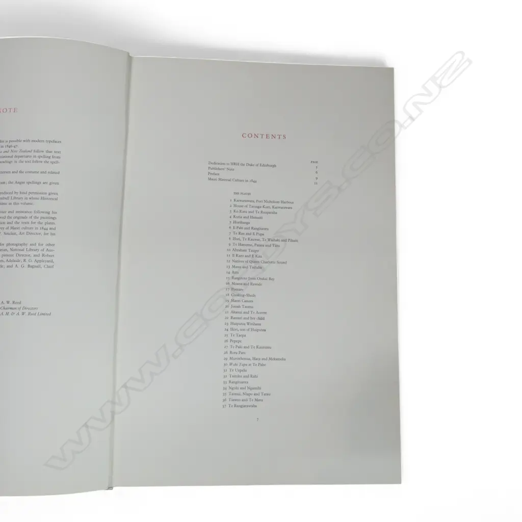 'Portraits of the N.Z. Maori Painted in 1844 by George French Angas' published by Reed 1972 Image 1++