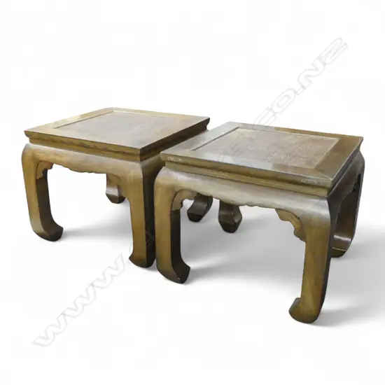 PR ORIENTAL ELM SIDE TABLES 610x610x510mm