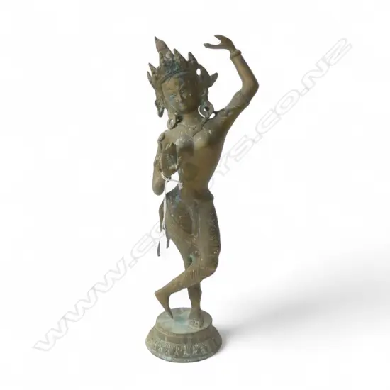 INDONESIAN METAL DANCER FIGURINE H.410mm
