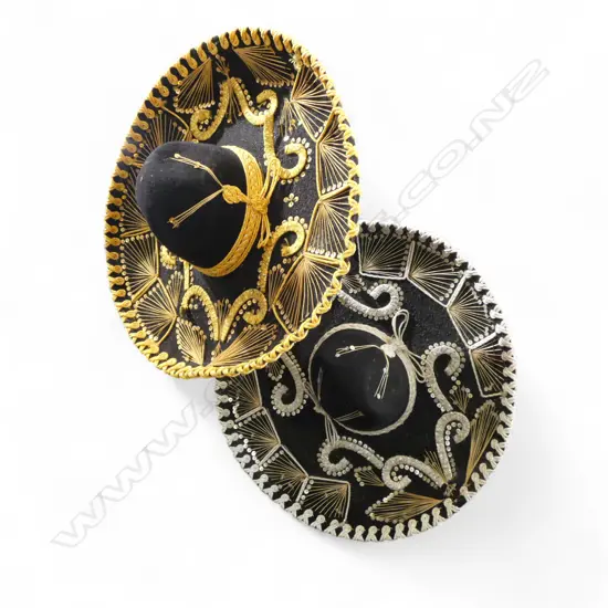 2 MEXICAN SOMBREROS 550mm dia