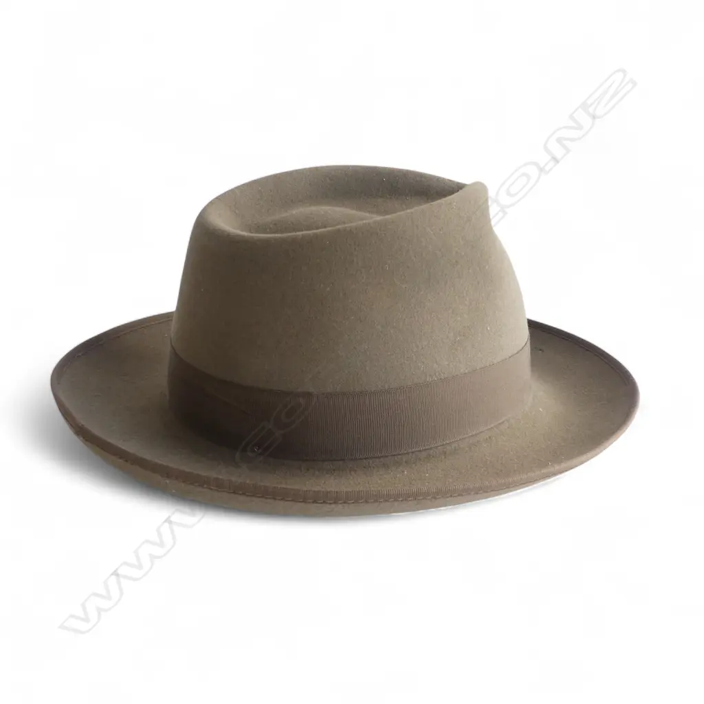 AKURBRA 'STYLEMASTER' PURE FUR FELT HAT SZ. 58 Image 1++