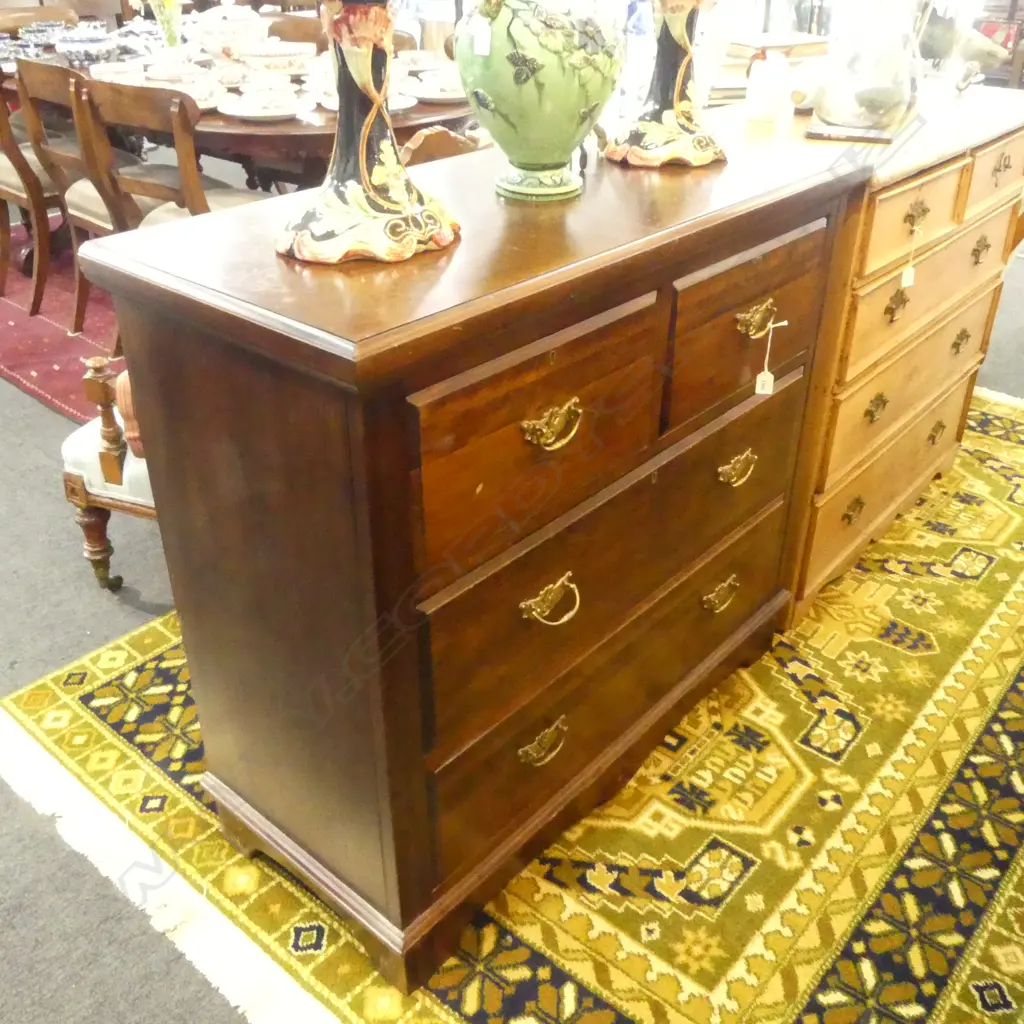 NZ COLONIAL KAURI CHEST OF DRAWERS 1070x460x860mm Image 1++