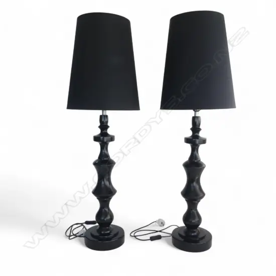 PR LG BLACK TABLE LAMPS H.1010mm