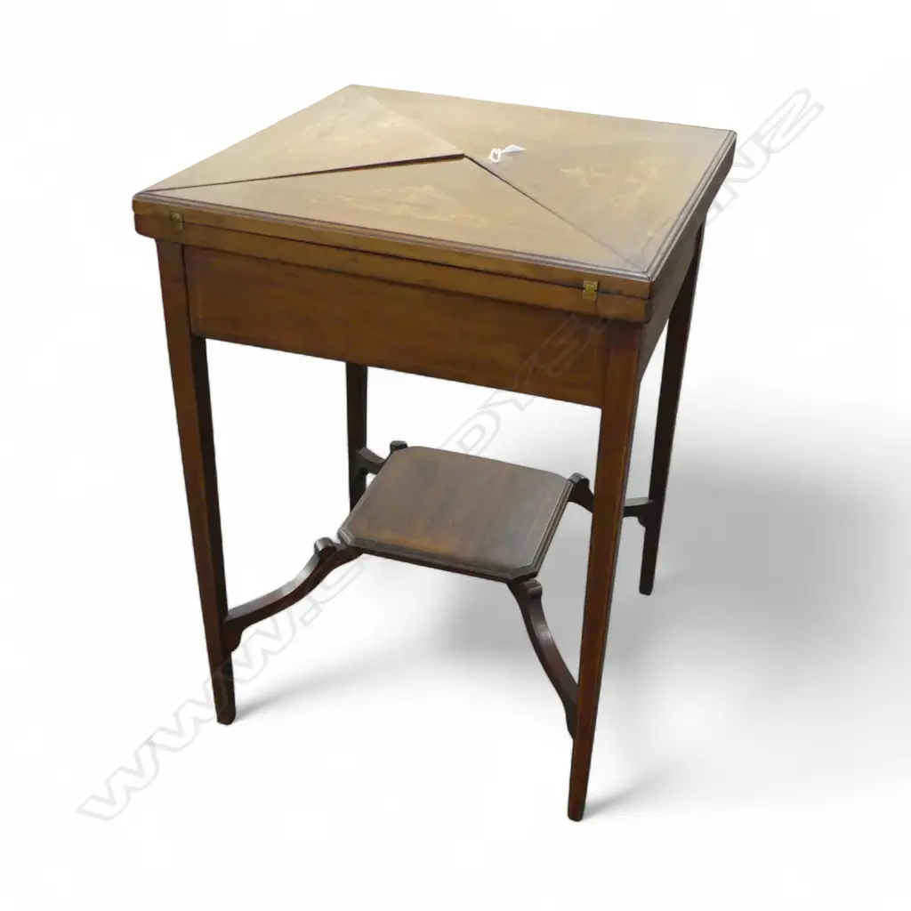 EDWARDIAN ENVELOPE CARD TABLE 560x560x755mm Image 1++