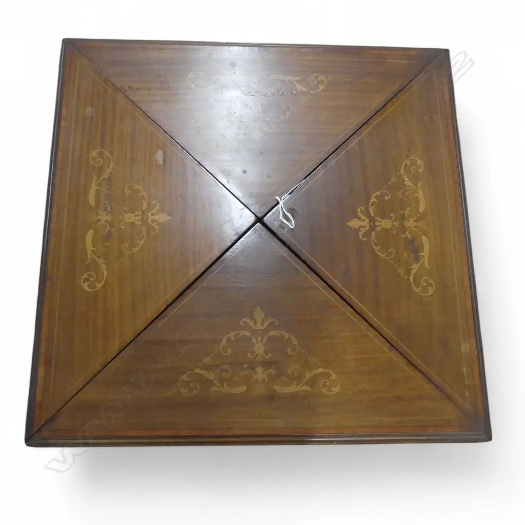 EDWARDIAN ENVELOPE CARD TABLE 560x560x755mm Image 1++