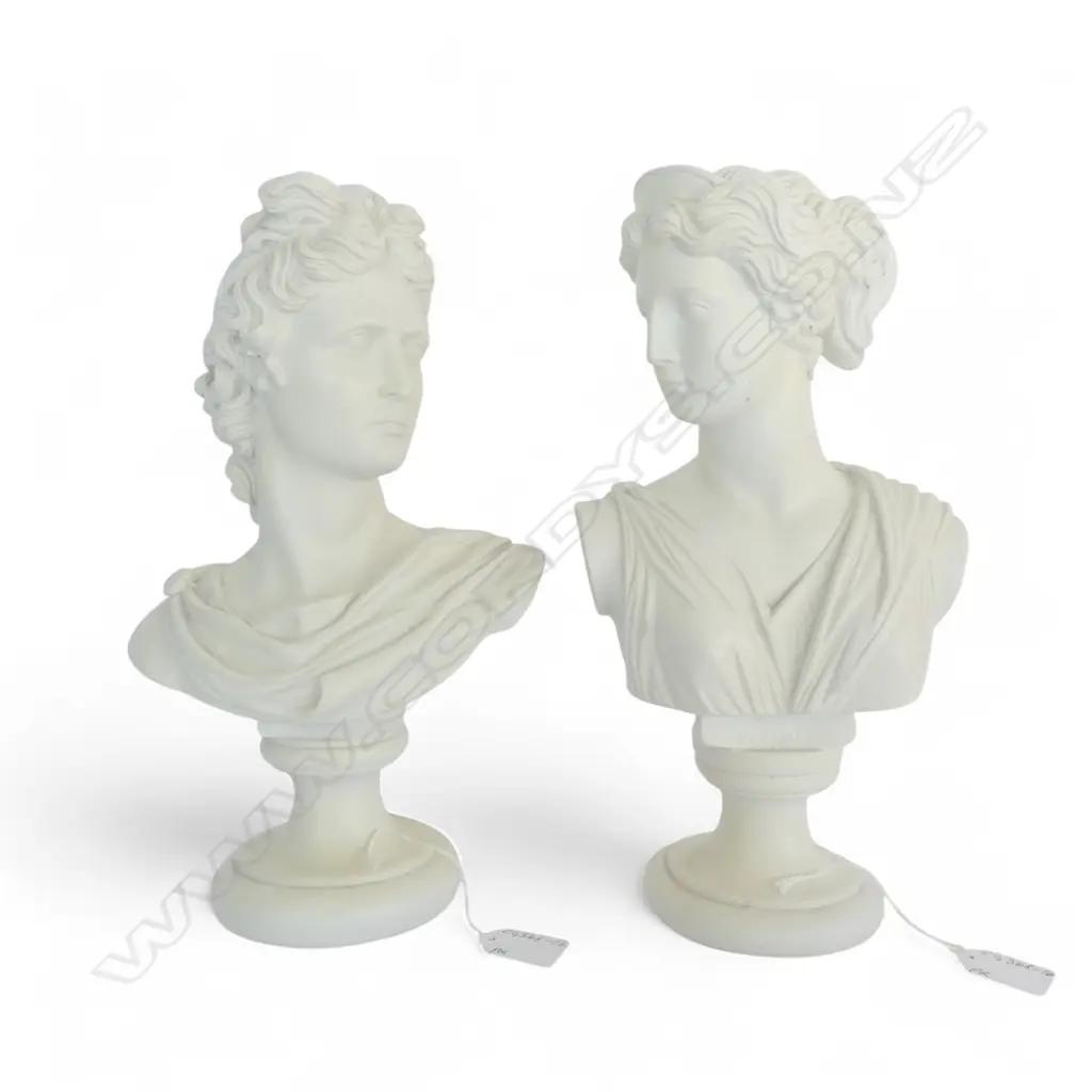 PR CAST BUSTS APOLLO & DIANA, H.320mm Image 1++