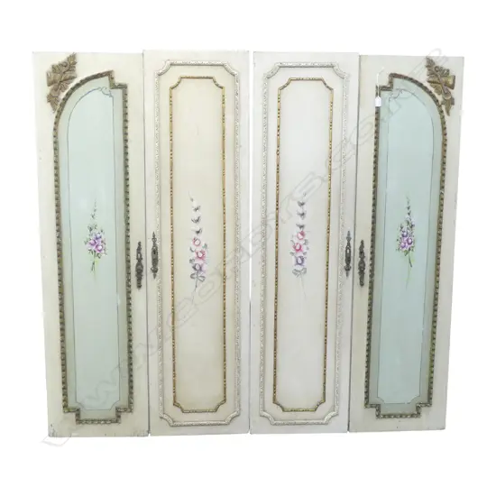 2 PRS PAINTED FRENCH DOOR PANELS 1460x395mm EACH