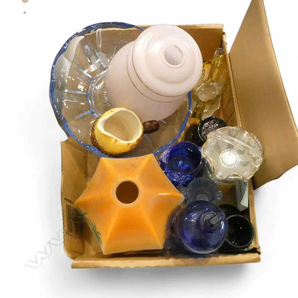 ASST. COLOURED GLASS, SHADES, etc Image 1++