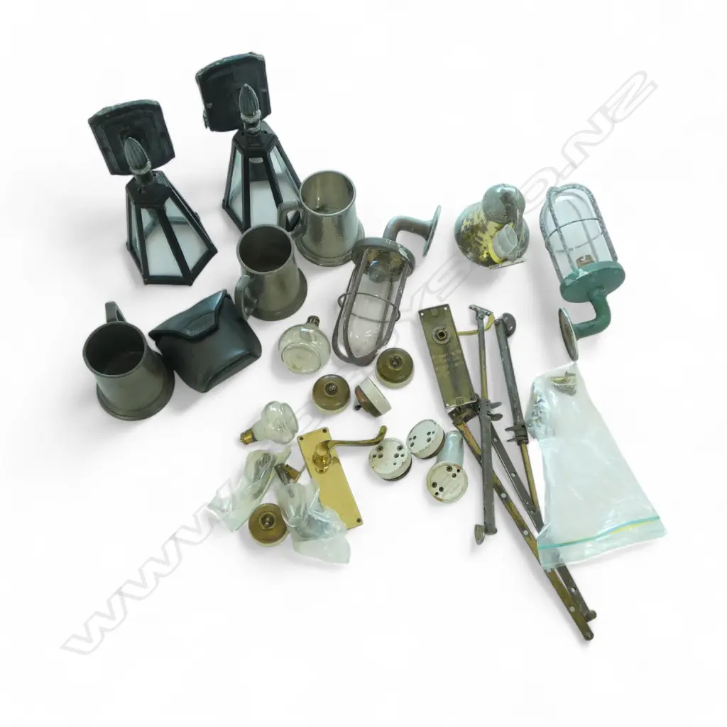 ASST. HARDWARE, BELL, LIGHT FITTINGS, BINOCULARS ETC Image 1++