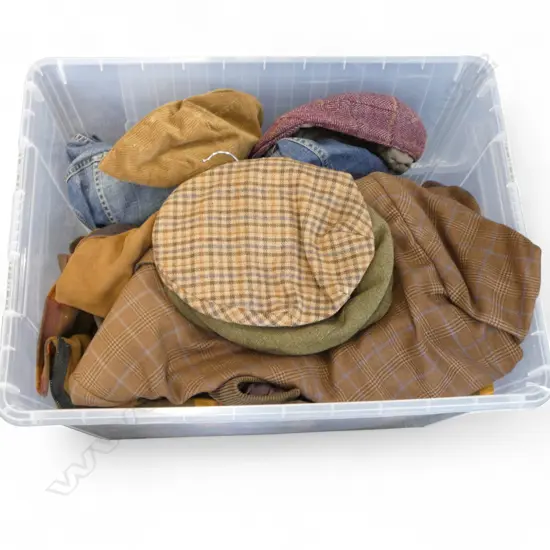 LG GENTS JACKETS; POLO, LEVIS, ERMENEGILDO ZEGNA, R M WILLIAMS, SWANNDRI ETC + 4 CAPS