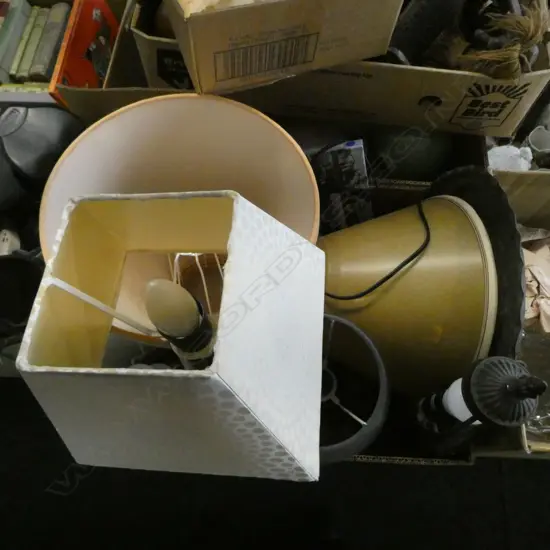 ASST. LAMPS & LAMP SHADES ETC