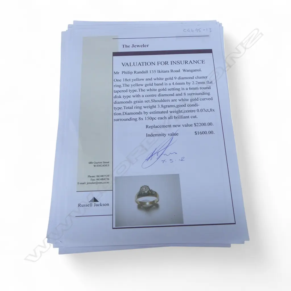 18CT GOLD AND DIAMOND CLUSTER RING 3.8gms (VALUATION) size L Image 1++