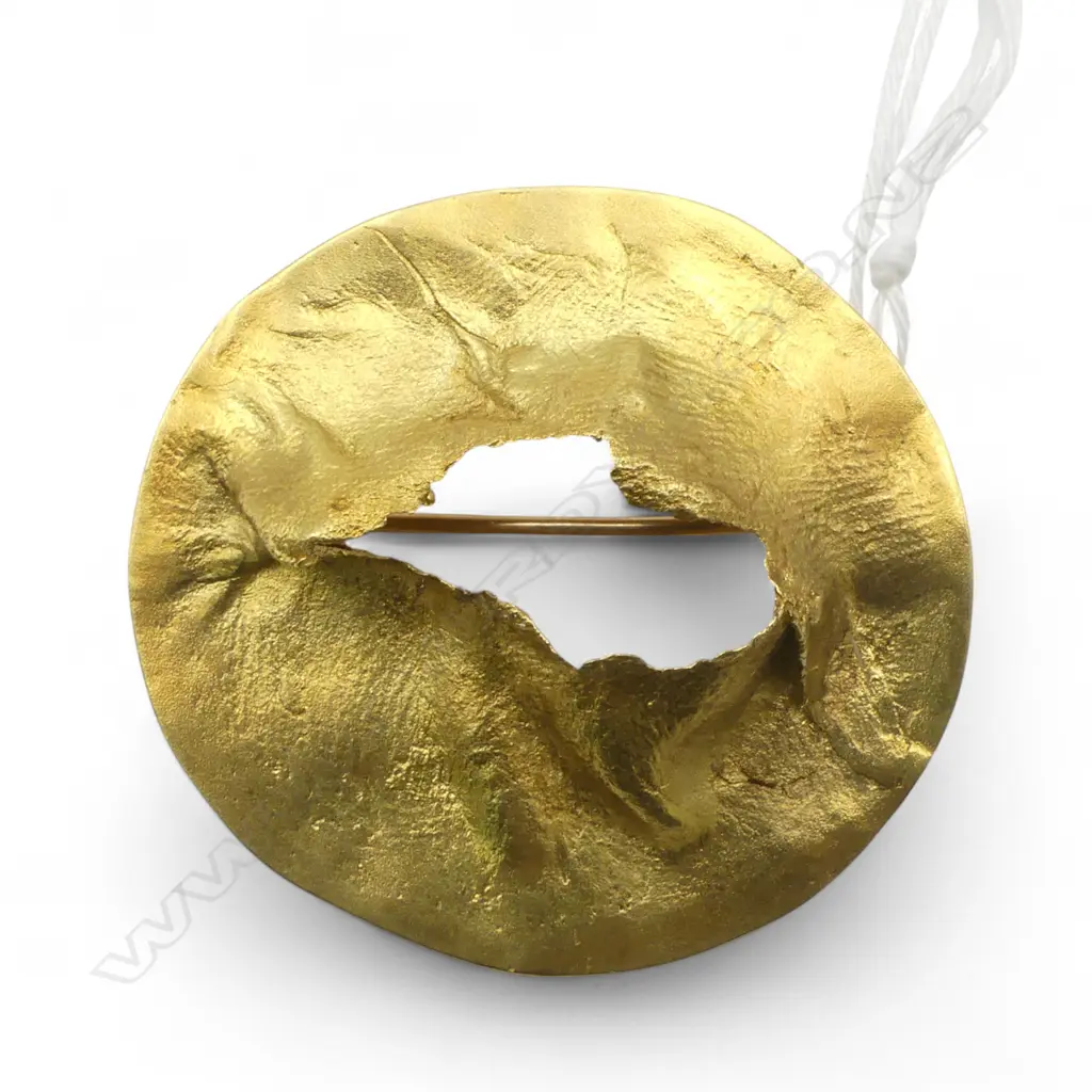 18ct GOLD DESIGNER BROOCH by GARY BRADLEY (AUS) 14.93gms Image 1++