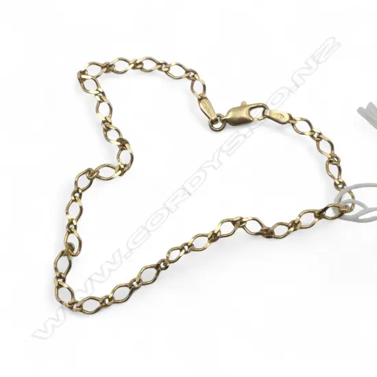 9ct GOLD CHAIN BRACELET 2.90gms L.215mm