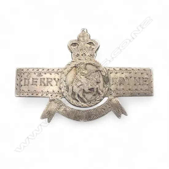 Early 20thC SILVER MEDAL TYPE BROOCH 'Derry Boyne. Auchrim'