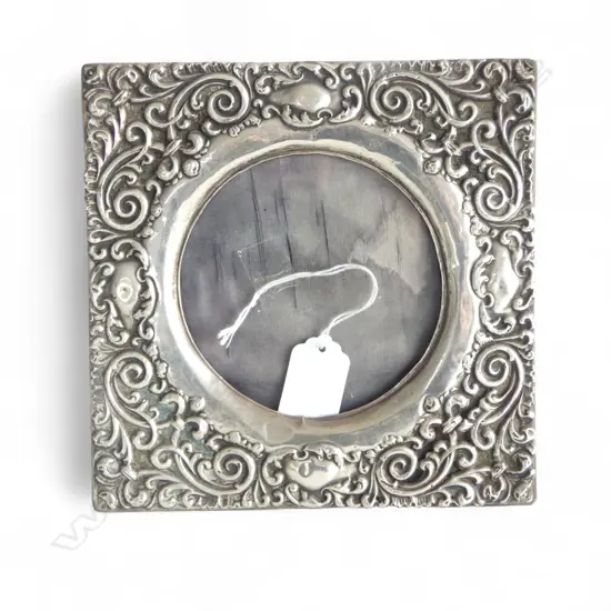 STG SILVER PHOTO FRAME, CHESTER 1904 180x180mm