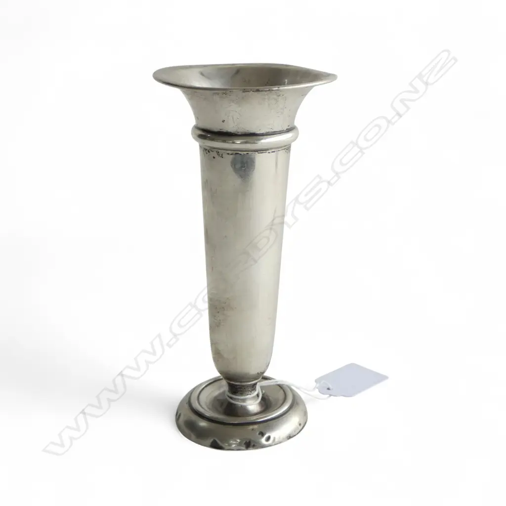 STG SILVER VASE, B'HAM 1927 H.155mm, 60gms FAULTS Image 1++
