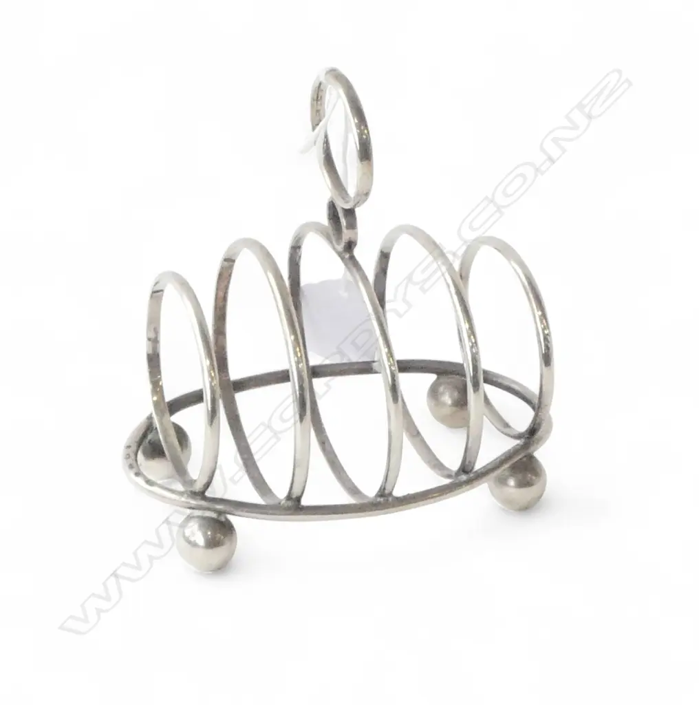 VICTORIAN STG SILVER TOAST RACK, BIRMINGHAM 1871, 155gms Image 1++
