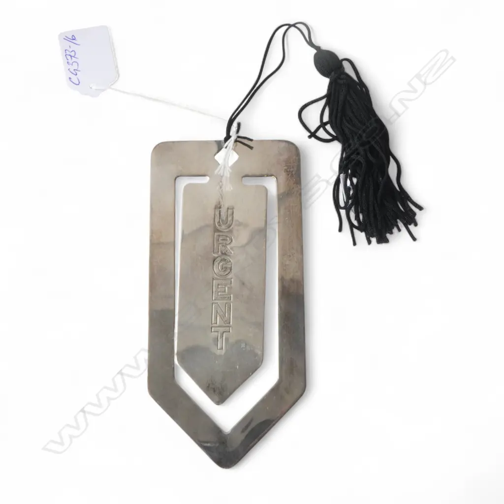 Vintage Whitehill Australian silverplate bookmark engraved “URGENT” Image 1++