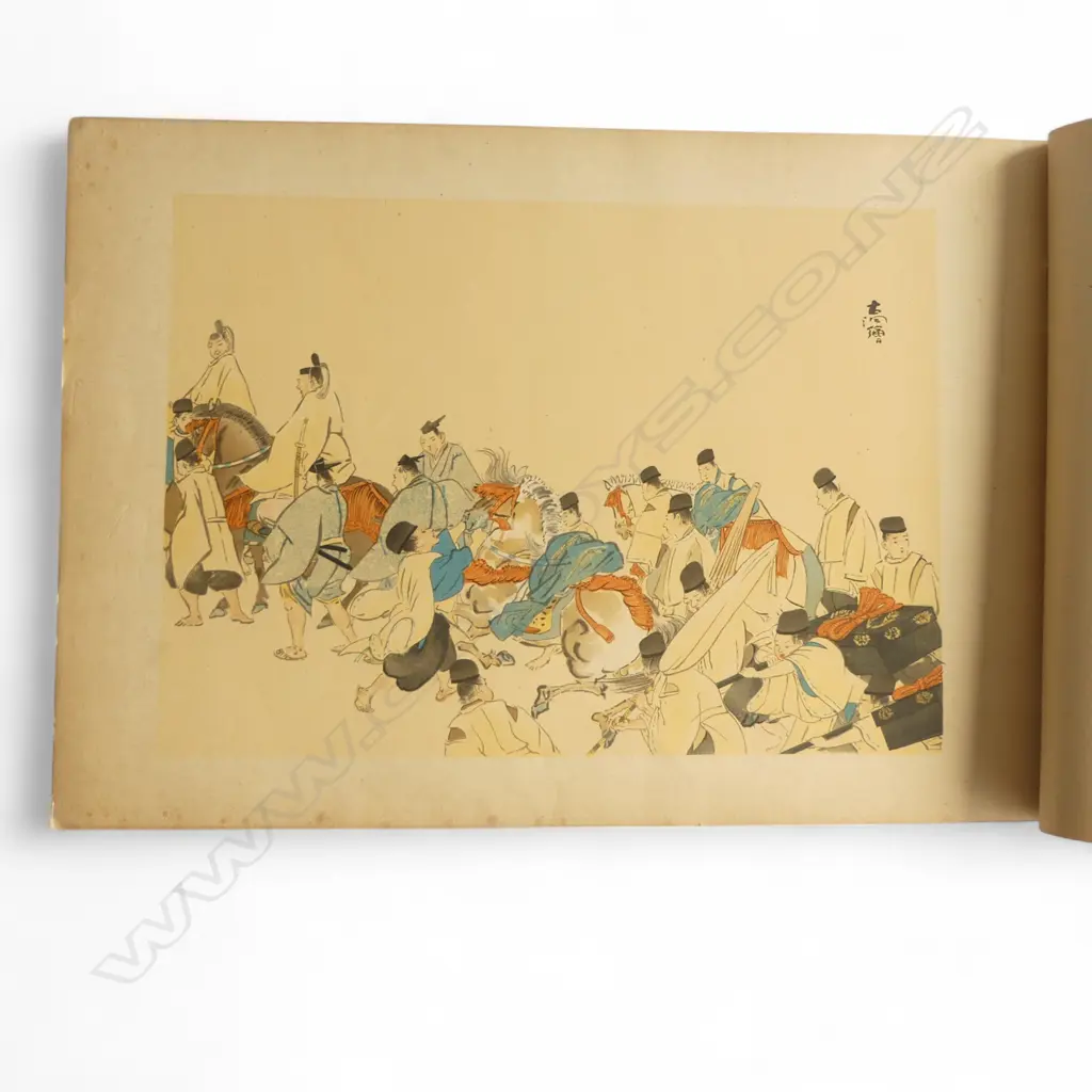 THE STORY OF THE FOURTY-SEVEN RONIN THE EASTERN MAN OF HONOUR. 18 PRINTS. COLOPHON MISSING. ex Libris I Heriot Image 1++