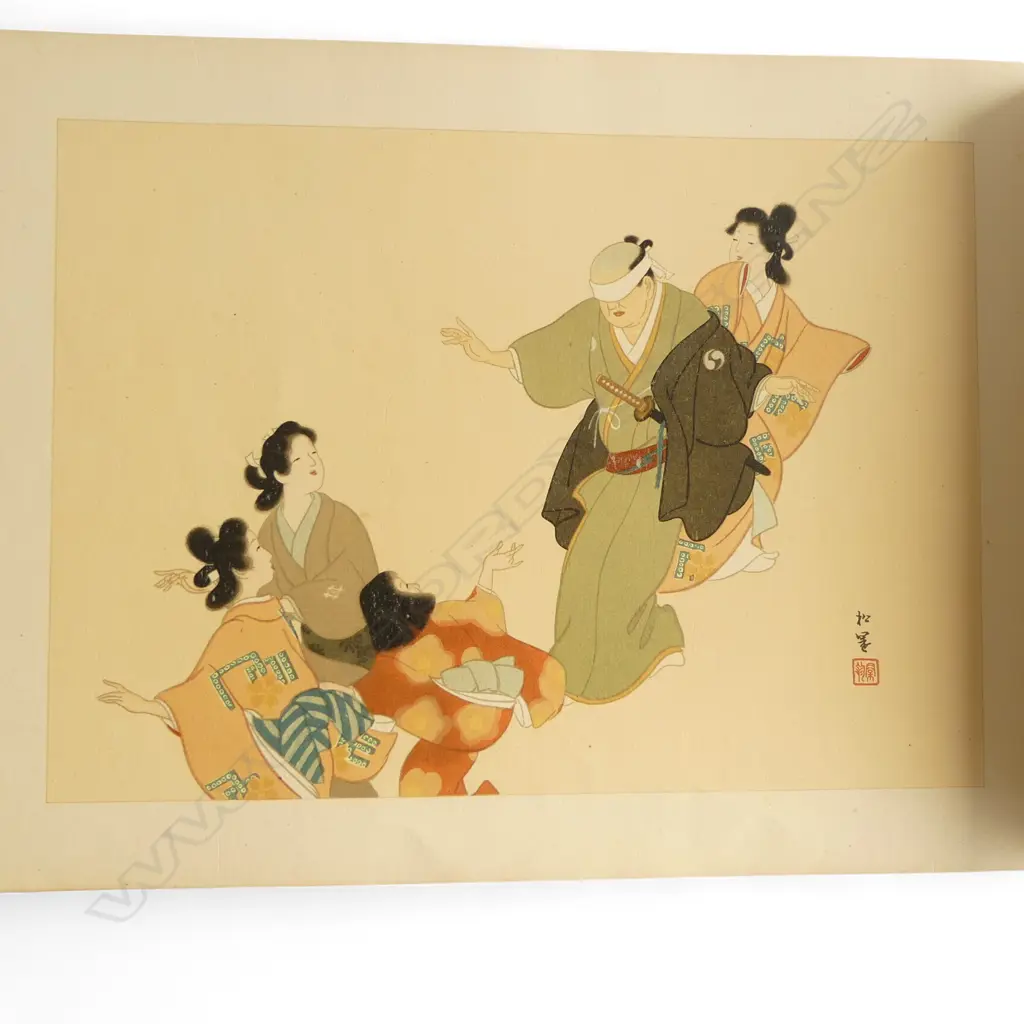 THE STORY OF THE FOURTY-SEVEN RONIN THE EASTERN MAN OF HONOUR. 18 PRINTS. COLOPHON MISSING. ex Libris I Heriot Image 1++