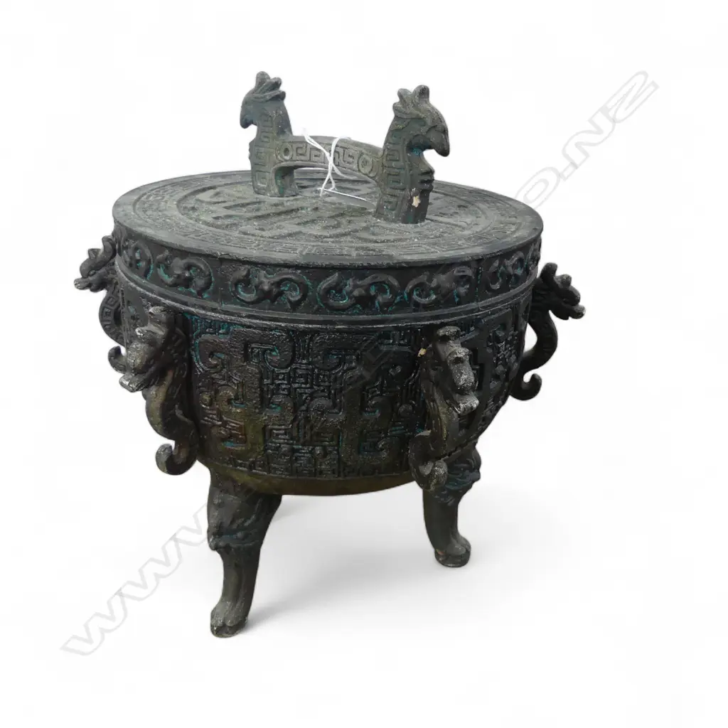 ORIENTAL ARCHAIC STYLE LIDDED ICE BUCKET H.290mm  Image 1++