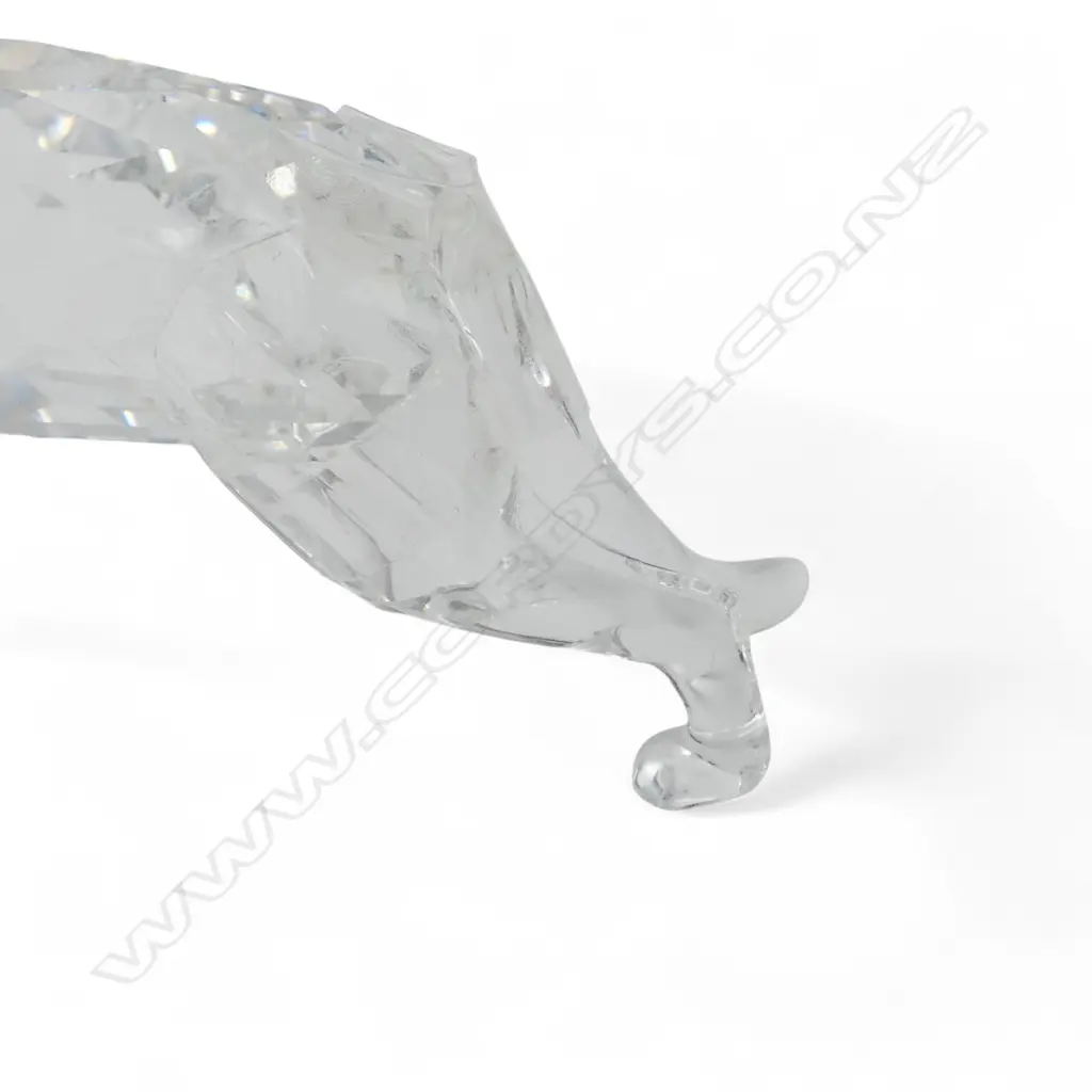 4 SWAROVSKI DOGS; 2 POODLES, GERMAN SHEPHERD, SAUSAGE DOG L.50mm, ALL BOXED Image 1++