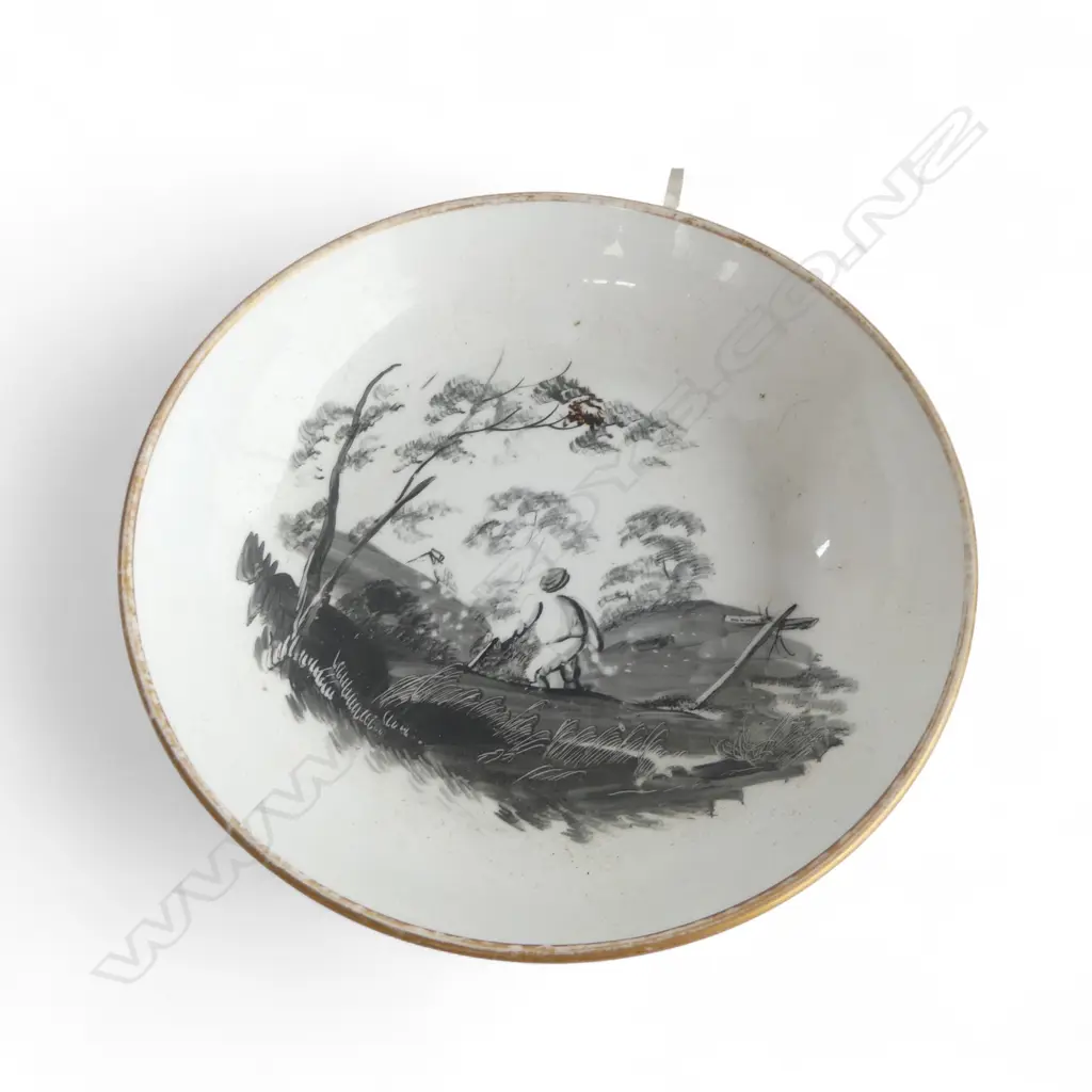 WORCESTER PLATE 195mm dia (rim chip), MINTON C/S c.1805-10 Image 1++