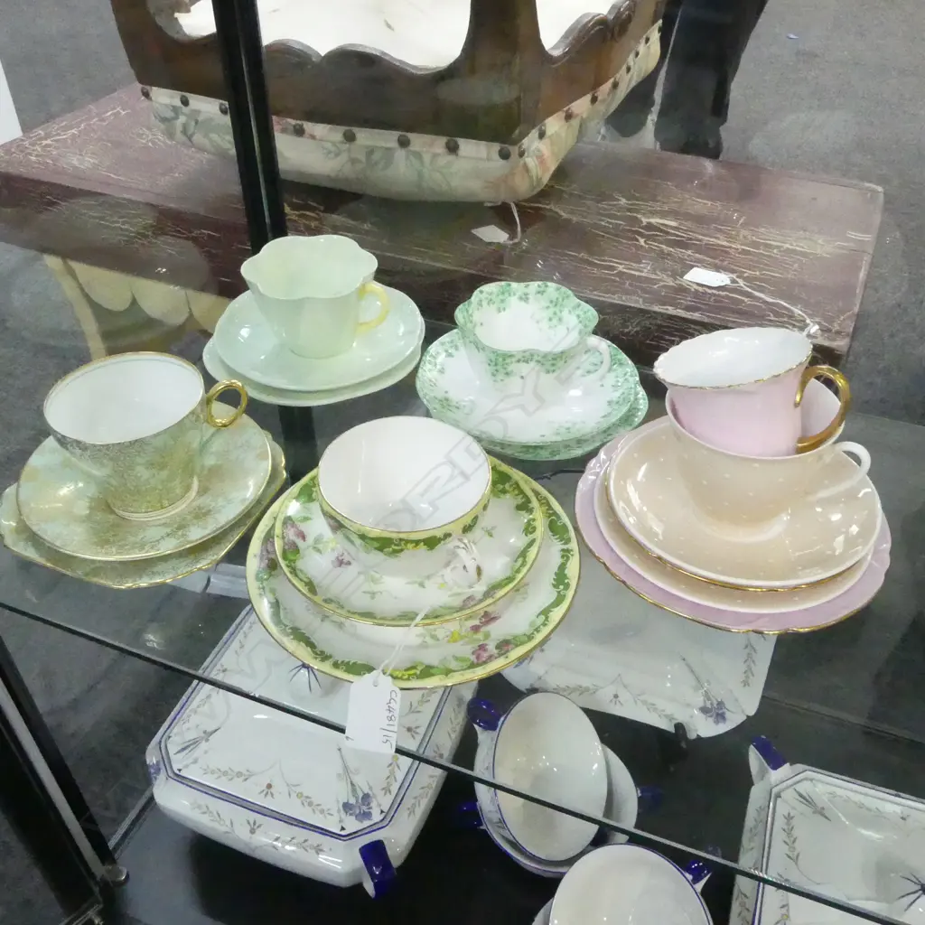 6 SHELLEY CHINA CSPS MIXED PATS Image 1++