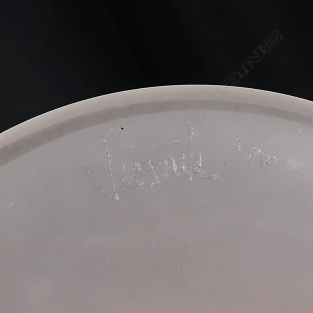 PETER VEISNEK ART GLASS GOBLET with applied murrines H.215mm Image 1++