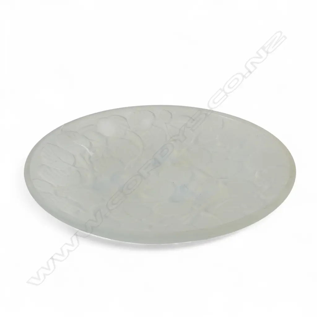 OPALESCENT ETLING ART GLASS DISH Dia.240mm Image 1++