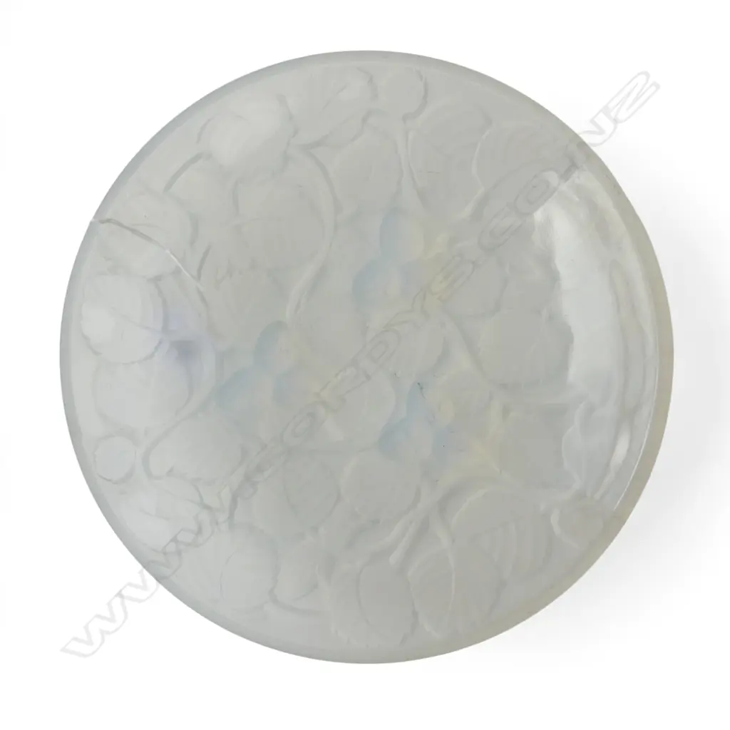 OPALESCENT ETLING ART GLASS DISH Dia.240mm Image 1++