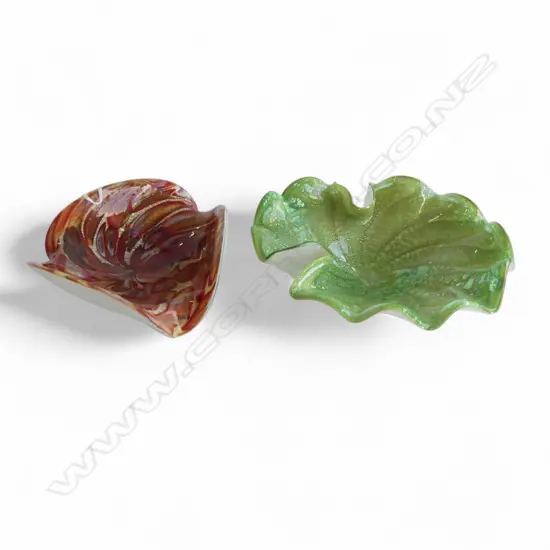 2 MURANO DISHES; 180 / 140mm dia