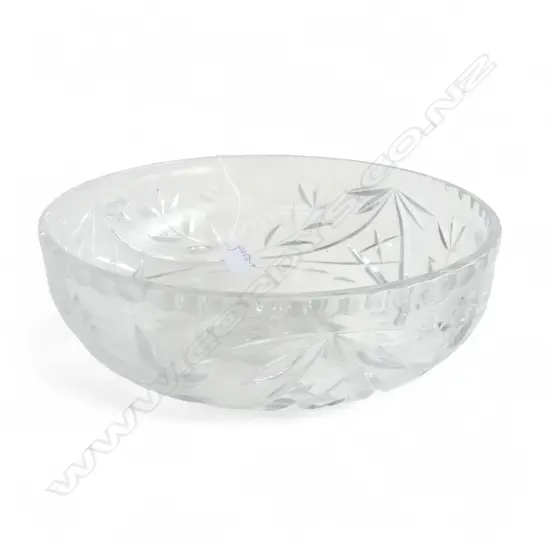 LRG CUT CRYSTAL BOWL, H.120mm Dia.290mm