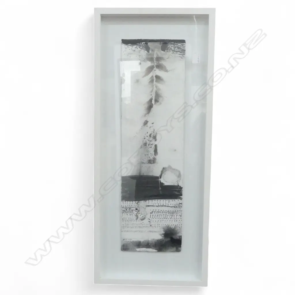 JAMES F. ROBINSON (NZ b.1972) 'GRAND SKY / WALK ON ME AND DIE' GRAPHITE & INK ON PAPER, 700x200mm Image 1++